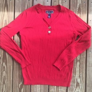 Red cotton sweater